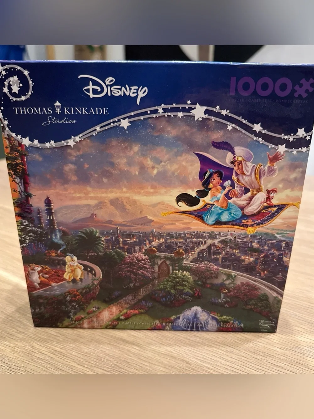 Thomas Kinkade Disney Dreams Aladdin 1000 Piece Jigsaw Puzzle - Ceaco - Picture 1 of 5